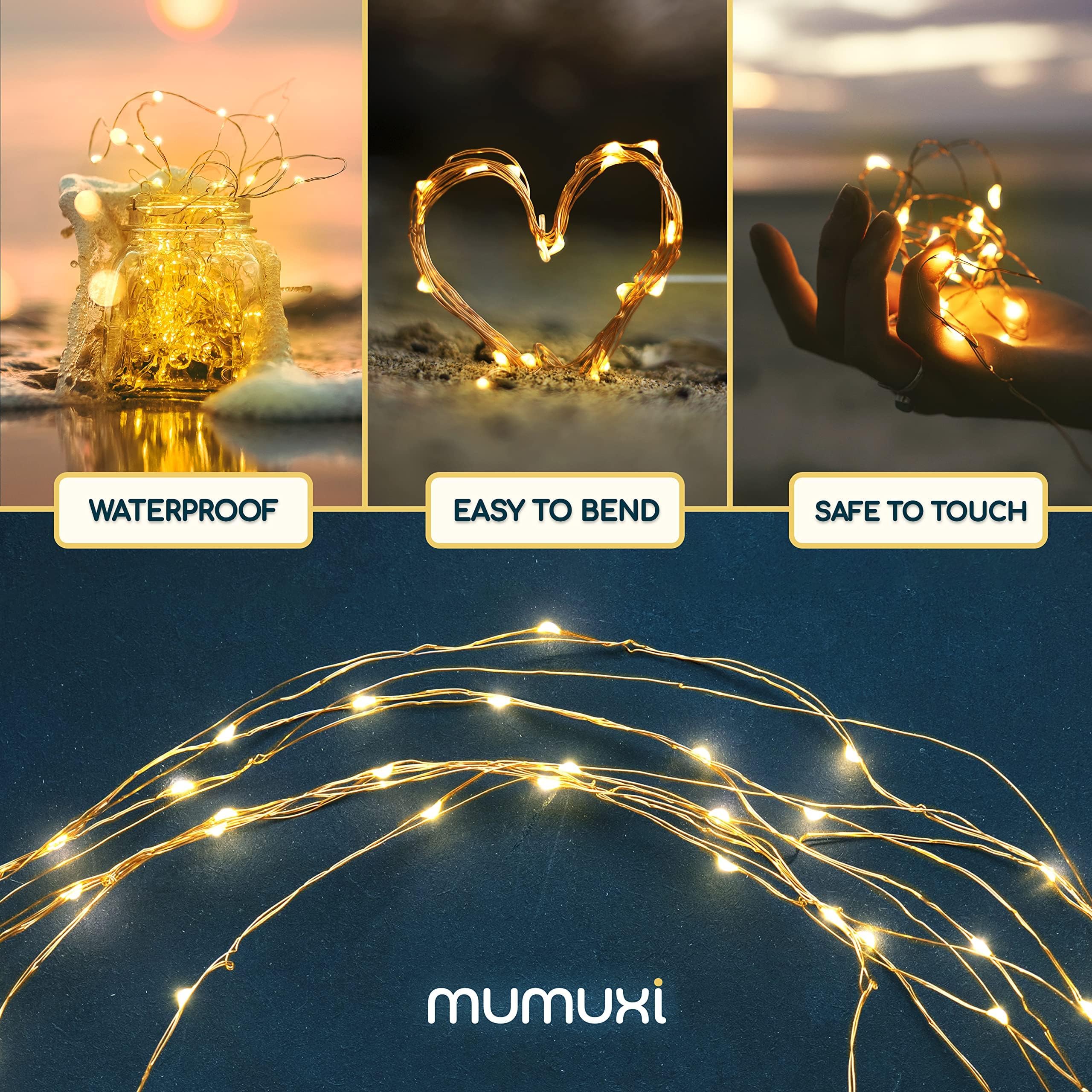 Amazon.co.jp: MUMUXI LEDフェアリーライト 電池式 ストリングライト